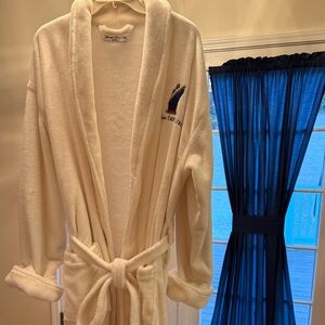 Disney Cruise Line Deluxe Plush Embroidered Spa Robe ONE SIZE